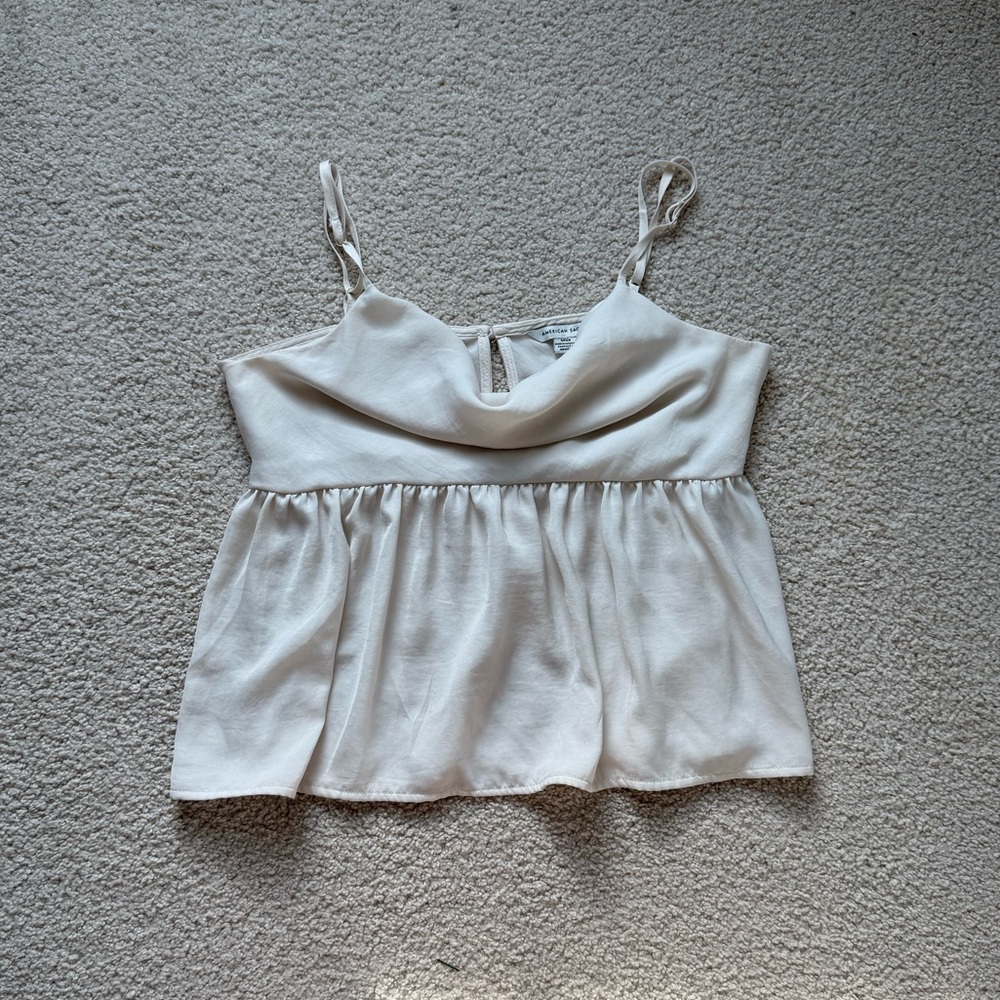 Cream Women's Top